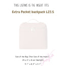 Organizer for [Extra Pocket backpack L23.5, Loro Piana] Silk Bag Insert