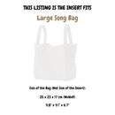 Organizer for [Large Song Bag, Songmont] Felt Bag Insert