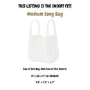 Organizer for [Medium Song Bag, Songmont] Silk Bag Insert