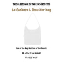 Organizer for [Le Cadence L Shoulder bag, Longchamp] Velvet Bag Insert