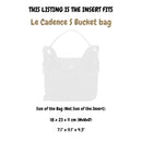 Organizer for [Le Cadence S Bucket bag, Longchamp] Felt Bag Insert