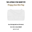 Organizer for [Preppy Coco Mini Flap, Chanel] Silk Bag Insert