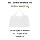 Organizer for [Medium Needle bag, Loro Piana] Silk Bag Insert