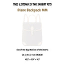Organizer for [Diane Backpack MM, LV] Silk Bag Insert
