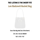 Organizer for [Lee Radziwill Bucket Bag, Tory Burch] Velvet Bag Insert