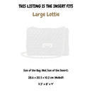 Organizer for [Large Lottie, Aspinal of London] Velvet Bag Insert