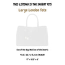 Organizer for [Large London Tote, Aspinal of London] Silk Bag Insert