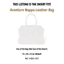 Organizer for [Aventure Nappa Leather Bag, Miu Miu] Velvet Bag Insert