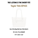Organizer for [Taylor Tote CC402, Coach] Velvet Bag Insert