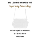 Organizer for [Superbusy Camera Bag, Balenciaga] Felt Bag Insert
