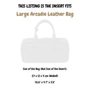 Organizer for [Large Arcadie Leather Bag, Miu Miu] Silk Bag Insert