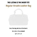 Organizer for [Regular Arcadie Leather Bag, Miu Miu] Velvet Bag Insert