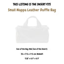 Organizer for [Small Nappa Leather Duffle Bag, Prada] Felt Bag Insert