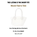 Organizer for [Woven Fabric Tote, Miu Miu] Nylon Bag Insert