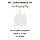 Organizer for [Mini Shopping Bag, Chanel] Velvet Bag Insert