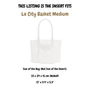 Organizer for [Le City Basket Medium, Balenciaga] Felt Bag Insert