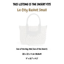 Organizer for [Le City Basket Small, Balenciaga] Silk Bag Insert
