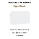 Organizer for [Zipped Pouch, Chanel] Velvet Bag Insert