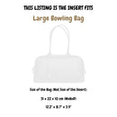Organizer for [Large Bowling Bag, Chanel] Felt Bag Insert