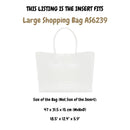 Organizer for [Large Shopping Bag AS6239, Chanel] Velvet Bag Insert