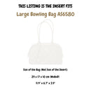 Organizer for [Large Bowling Bag AS6580, Chanel] Felt Bag Insert