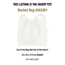 Organizer for [Bucket Bag AS6584, Chanel] Silk Bag Insert