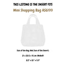 Organizer for [Mini Shopping Bag AS6199, Chanel] Felt Bag Insert