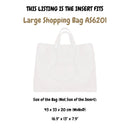 Organizer for [Large Shopping Bag AS6201, Chanel] Felt Bag Insert