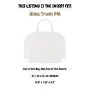 Organizer for [Alma Trunk PM, LV] Felt Bag Insert