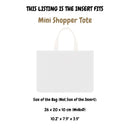 Organizer for [Mini Shopper Tote, LV] Felt Bag Insert