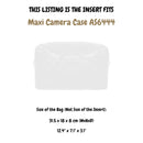 Organizer for [Maxi Camera Case AS6444, Chanel] Velvet Bag Insert