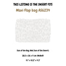 Organizer for [Maxi Flap bag AS6234, Chanel] Silk Bag Insert