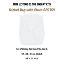 Organizer for [Bucket Bag with Chain AP5359, Chanel] Velvet Bag Insert
