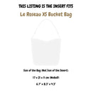 Organizer for [Le Roseau XS Bucket Bag, Longchamp] Silk Bag Insert