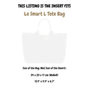 Organizer for [Le Smart L Tote Bag, Longchamp] Velvet Bag Insert