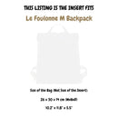 Organizer for [Le Foulonne M Backpack, Longchamp] Felt Bag Insert