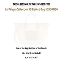 Organizer for [Le Pliage Collection XS Basket Bag 10307HGK, Longchamp] Felt Bag Insert