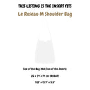 Organizer for [Le Roseau M Shoulder Bag, Longchamp] Silk Bag Insert