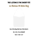 Organizer for [Le Roseau M Hobo Bag, Longchamp] Felt Bag Insert