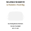 Organizer for [Le Foulonne L Travel Bag, Longchamp] Felt Bag Insert