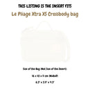 Organizer for [Le Pliage Xtra XS Crossbody bag, Longchamp] Felt Bag Insert