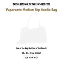 Organizer for [Paparazzo Medium Top Handle Bag, Gucci] Silk Bag Insert
