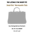 Organizer for [Small Dio* Normandie Tote, Dior] Velvet Bag Insert