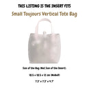 Organizer for [Small Toujours Vertical Tote Bag, Dior] Silk Bag Insert
