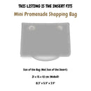 Organizer for [Mini Promenade Shopping Bag, Dior] Silk Bag Insert