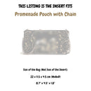 Organizer for [Promenade Pouch with Chain, Dior] Felt Bag Insert