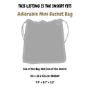 Organizer for [Adiorable Mini Bucket Bag, Dior] Felt Bag Insert