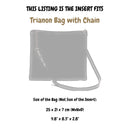 Organizer for [Trianon Bag with Chain, Dior] Silk Bag Insert