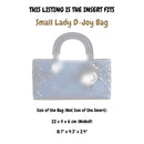 Organizer for [Small Lady D-Joy Bag, Dior] Velvet Bag Insert