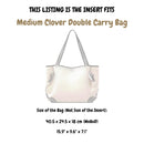Organizer for [Medium Clover Double Carry Bag, Chloe] Felt Bag Insert